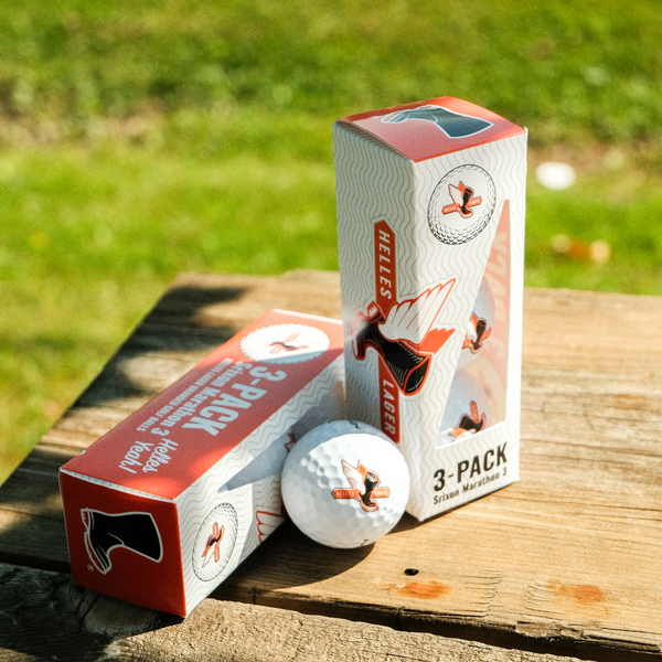 Helles Lager Golfballs 3-pack