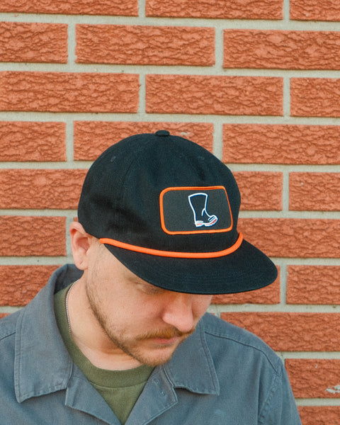 Wellington Black Logo Rope Hat