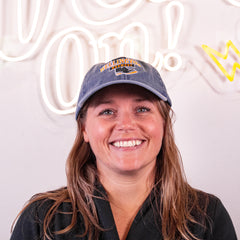 Washed Navy Wellington Logo Hat